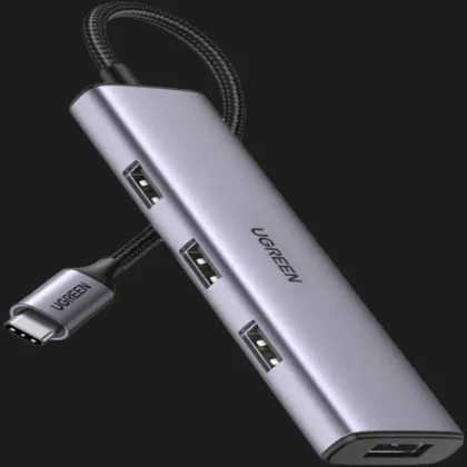 Переходник UGREEN CM473 4-in-1 USB Type-C to 4xUSB 3.0 HUB (Space Gray) (20841) в Чернигове