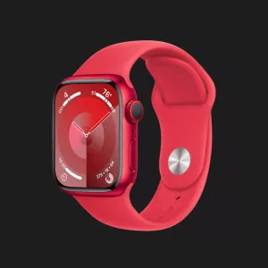 б/у Apple Watch Series 9 GPS 41mm PRODUCT RED Aluminum Case with PRODUCT RED Sport Band - S/M (MRXG3) (Как Новый)