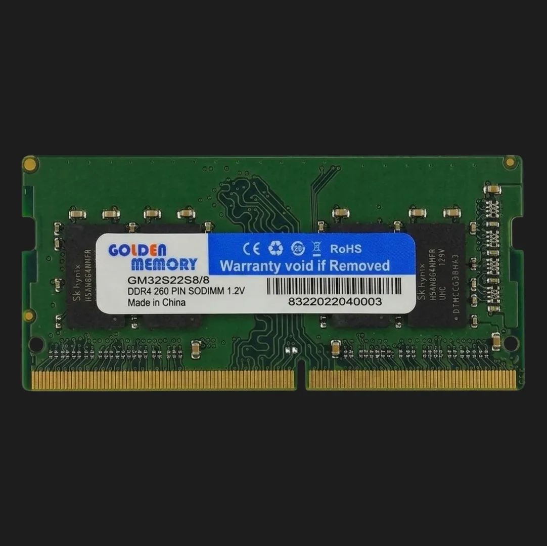 Оперативна памʼять Golden DDR4 8GB 1x8GB 3200MHz (GM32S22S8/8)