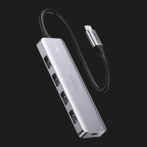 Переходник UGREEN CM219 4-in-1 USB Type-C to 4xUSB 3.0 HUB (Space Gray) (70336) в Херсоне