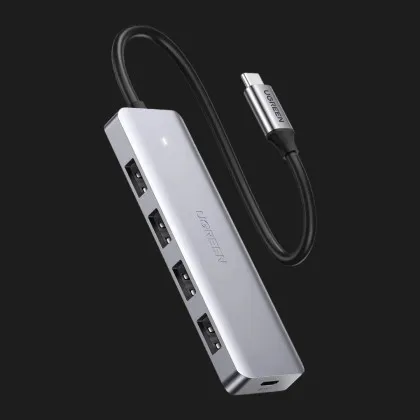 Переходник UGREEN CM219 4-in-1 USB Type-C to 4xUSB 3.0 HUB (Space Gray) (70336) в Чернигове