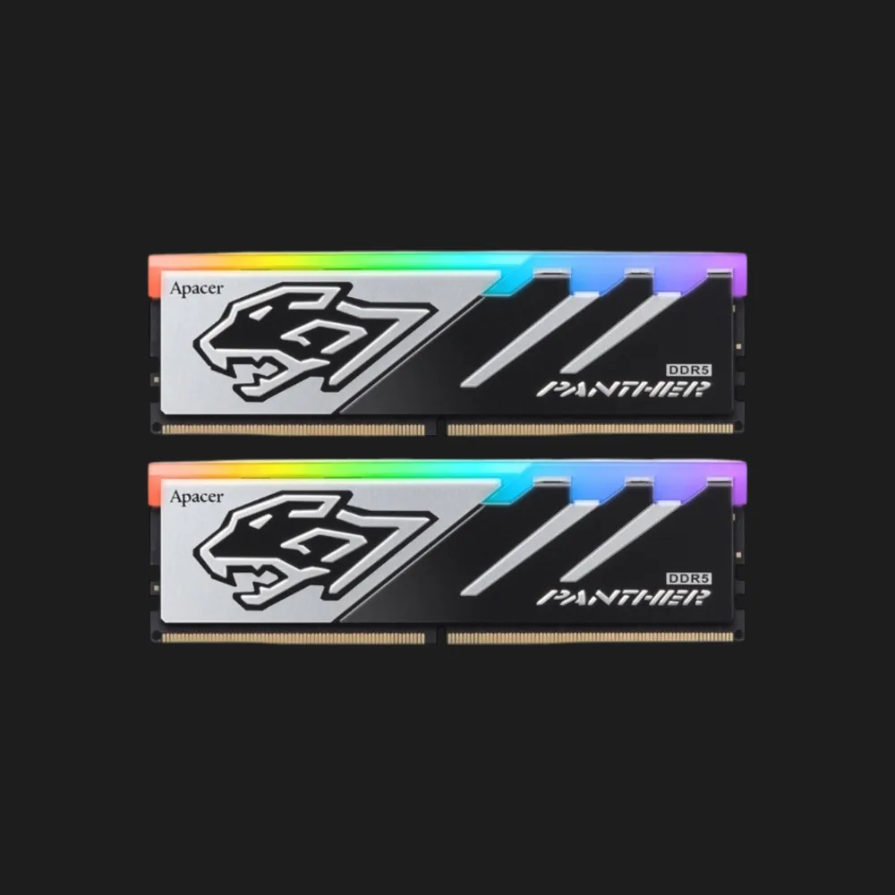 Оперативна памʼять Apacer Panther RGB DDR5 32GB 2x16GB 5600MHz (AH5U32G56C5229BAA-2)