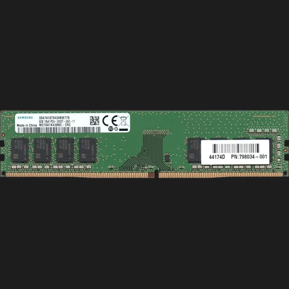 Оперативна памʼять Samsung DDR4 8GB 1x8GB 2400MHz (M378A1K43BB2-CRC)