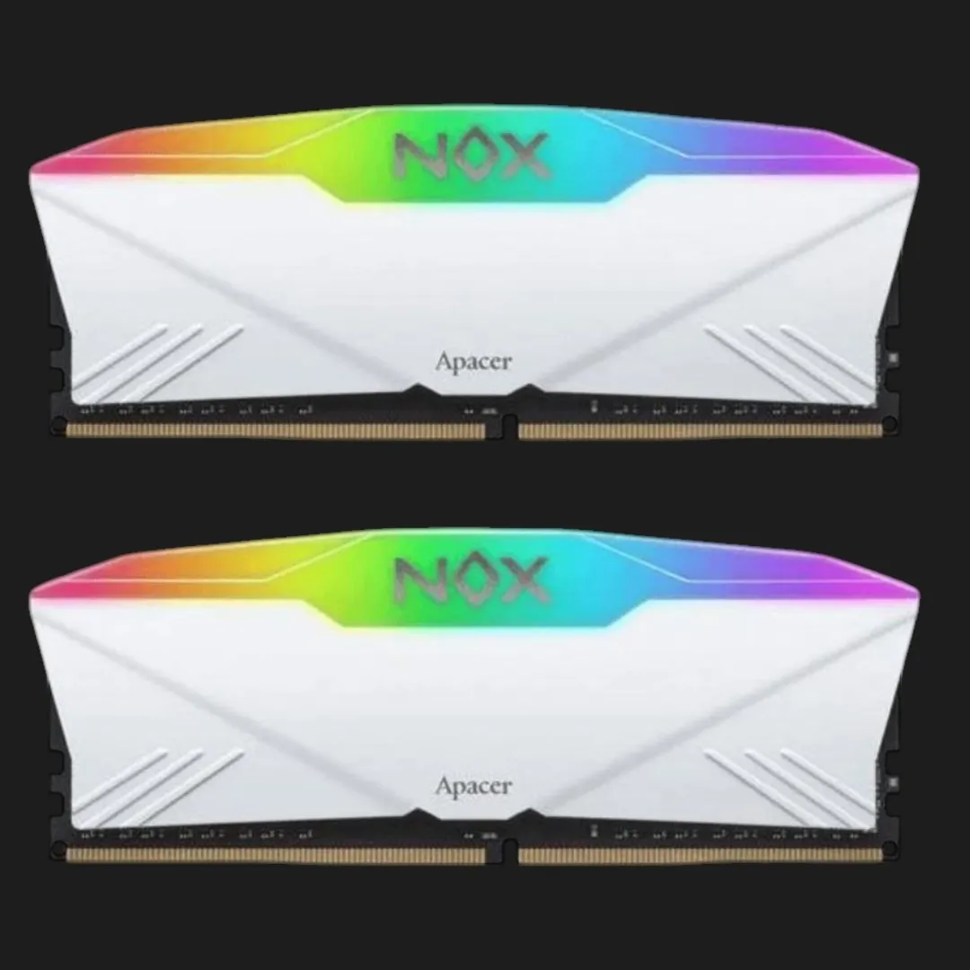 Оперативна памʼять Apacer NOX RGB DDR4 16GB 2x8GB 3200MHz (AH4U16G32C28YNWAA-2)