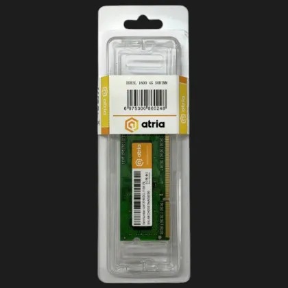 Оперативная память ATRIA DDR3 4GB 1x4GB 1600MHz (UAT31600CL11SK1/4)