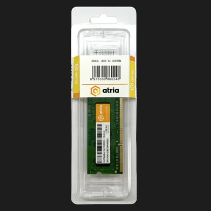 Оперативная память ATRIA DDR3 4GB 1x4GB 1600MHz (UAT31600CL11SLK1/4)