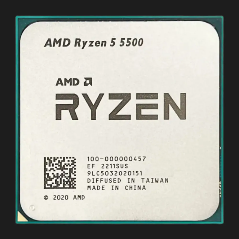 Процессор AMD Ryzen 5 5500 sAM4 Tray (100-000000457)