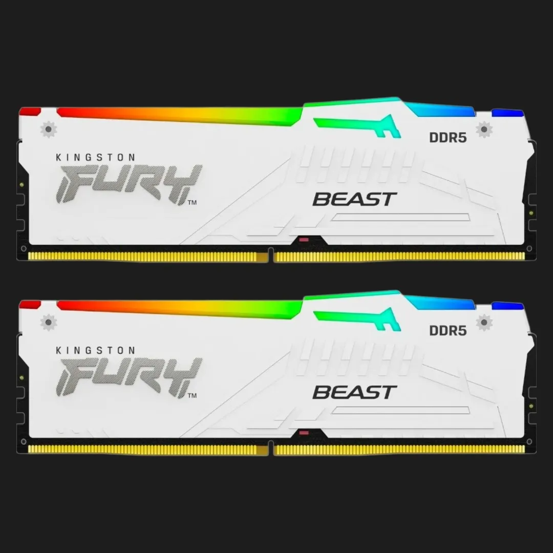 Оперативна памʼять Kingston Fury Beast RGB DDR5 32GB 2x16GB 6000MHz (KF560C36BWE2AK2-32)