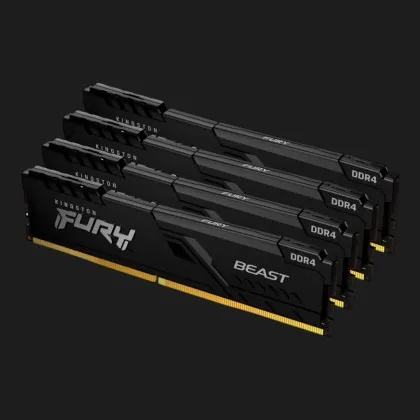 Оперативная память Kingston Fury Beast DDR4 64GB 4x16GB 3200MHz (KF432C16BB1K4/64)