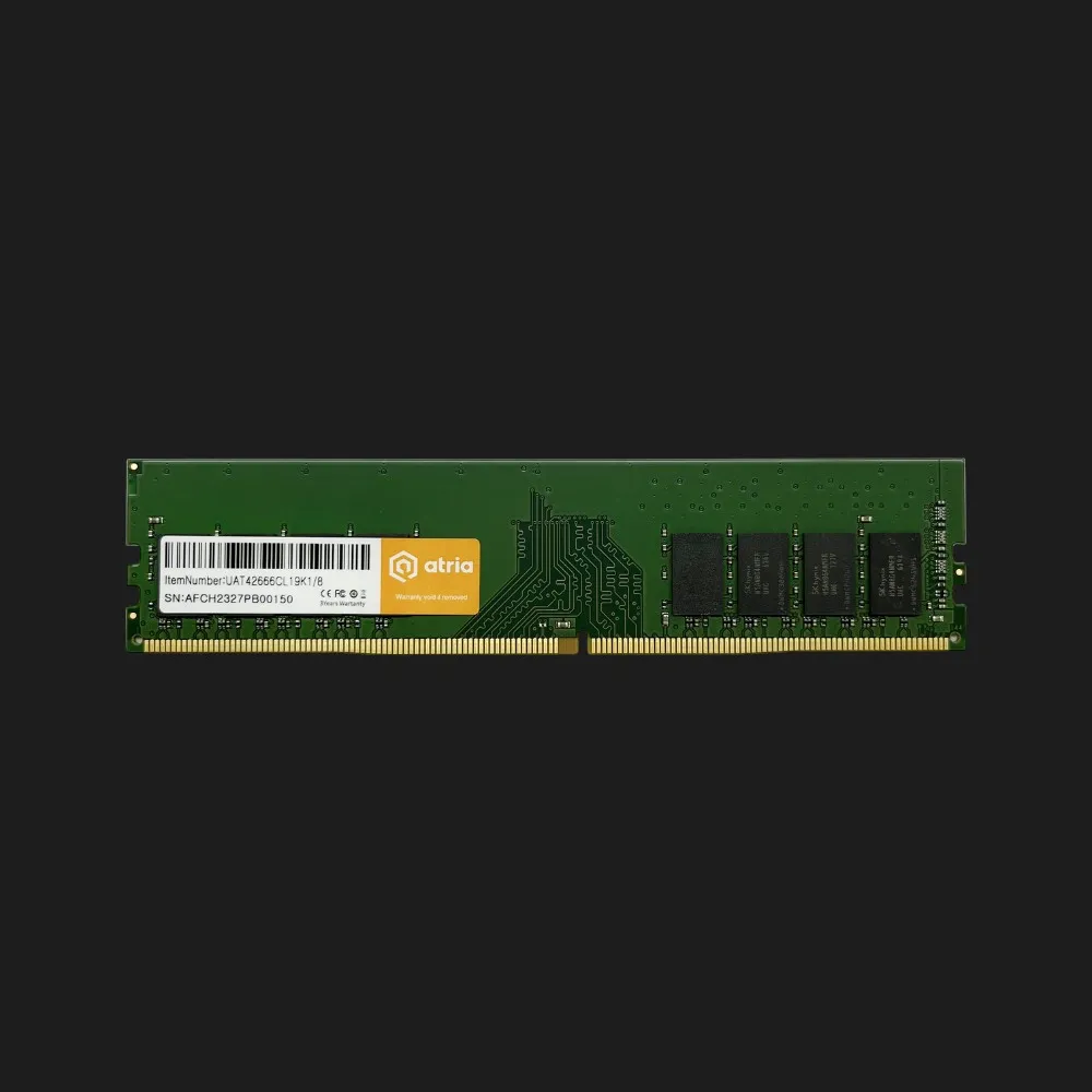 Оперативна памʼять ATRIA DDR4 8GB 1x8GB 2666MHz (UAT42666CL19K1/8)