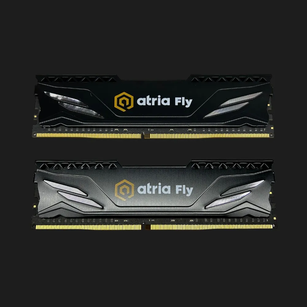 Оперативна памʼять ATRIA Fly Black DDR4 16GB 2x8GB 3200MHz (UAT43200CL18BK2/16)