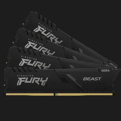 Оперативная память Kingston Fury Beast DDR4 64GB 4x16GB 3200MHz (KF432C16BB1K4/64)