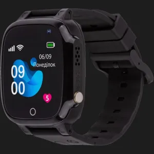 Детские смарт часы AmiGo GO008 MILKY GPS WIFI (Black)