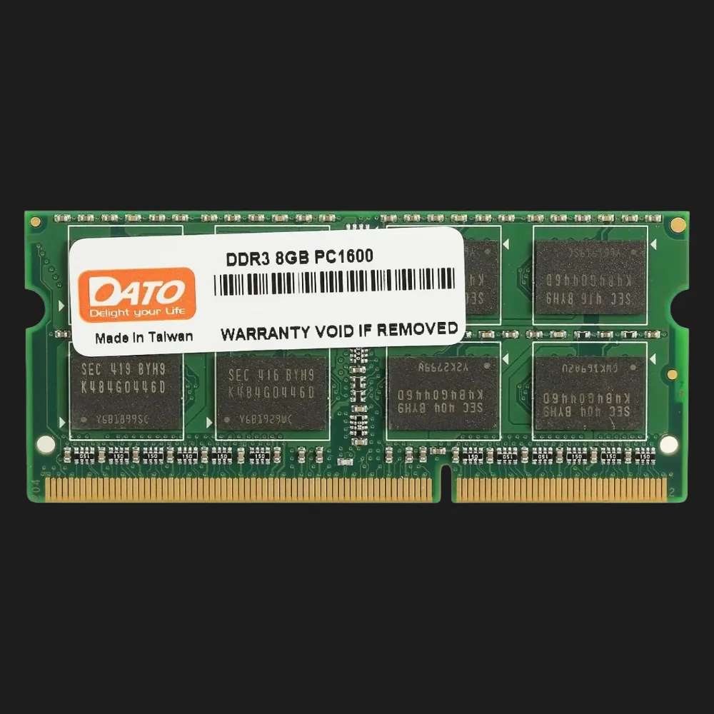 Оперативна памʼять Dato SO-DIMM DDR3 8GB 1x8GB 1600MHz (DT8G3DSDLD16)