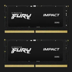 Оперативна памʼять Kingston Fury Impact SO-DIMM DDR5 64GB 2x32GB 4800MHz (KF548S38IBK2-64)