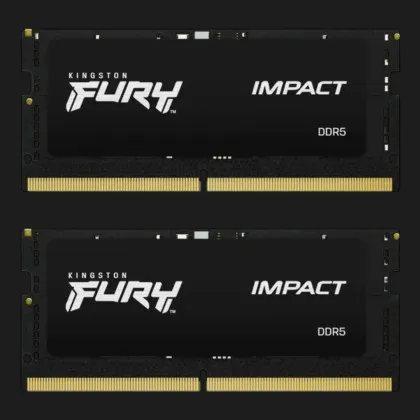 Оперативна памʼять Kingston Fury Impact SO-DIMM DDR5 64GB 2x32GB 4800MHz (KF548S38IBK2-64)