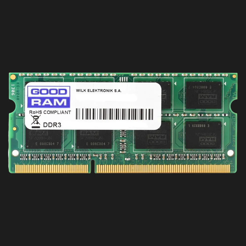 Оперативна памʼять Goodram SO-DIMM DDR3 8GB 1x8GB 1600MHz (GR1600S364L11/8G)