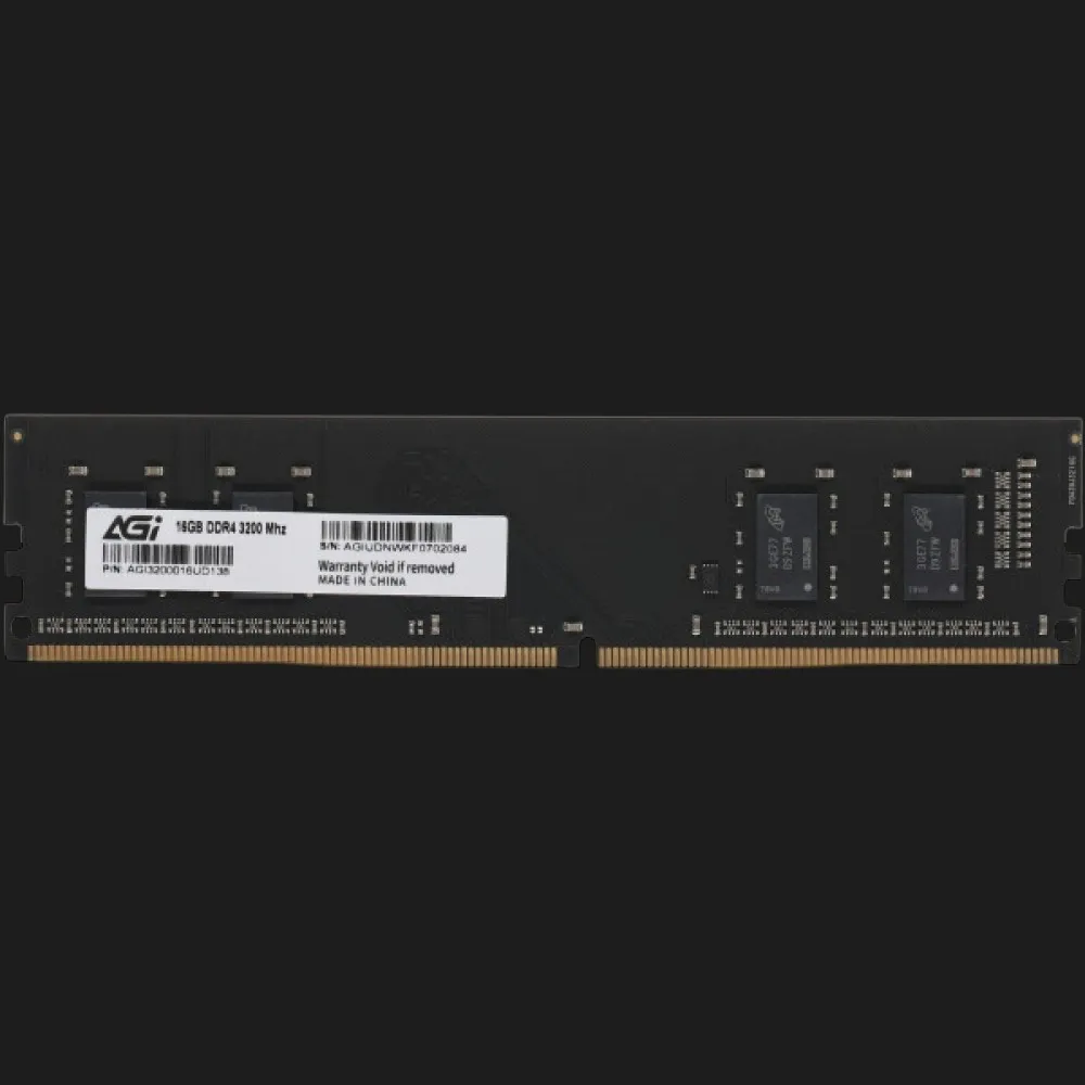 Оперативна памʼять AGI UD138 DDR4 16GB 1x16GB 3200MHz (AGI320016UD138-ST)