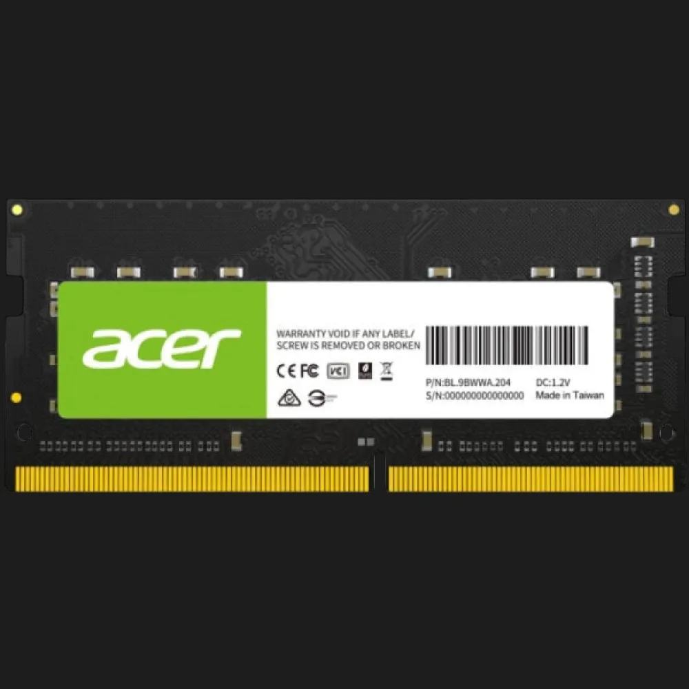 Оперативна памʼять Acer SO-DIMM DDR4 16GB 1x16GB 3200MHz (BL.9BWWA.213)