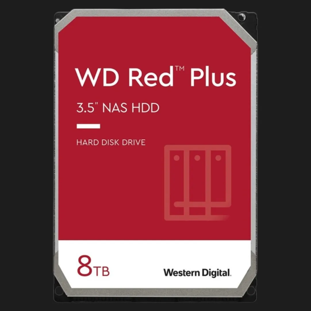 Жорсткий диск Western Digital Red Plus 8TB 3.5" 256MB 5400rpm (WD80EFPX)