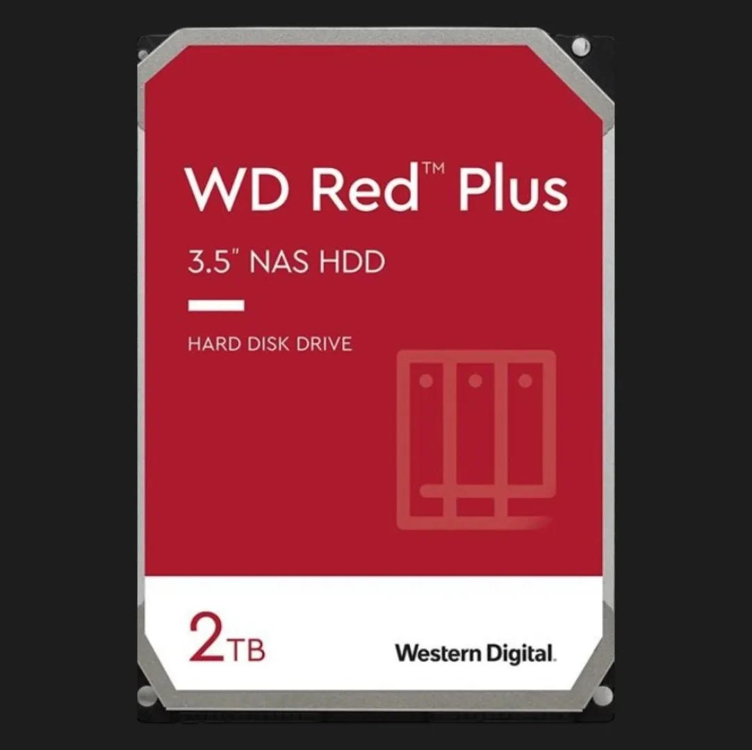 Жорсткий диск Western Digital Red Plus 2TB 3.5" 64MB 5400rpm (WD20EFPX)