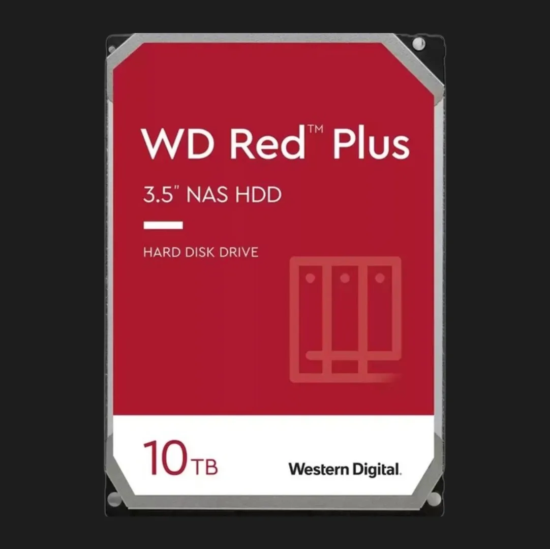 Жорсткий диск Western Digital Red Plus 10TB 3.5" 256MB 5400rpm (WD101EFBX)