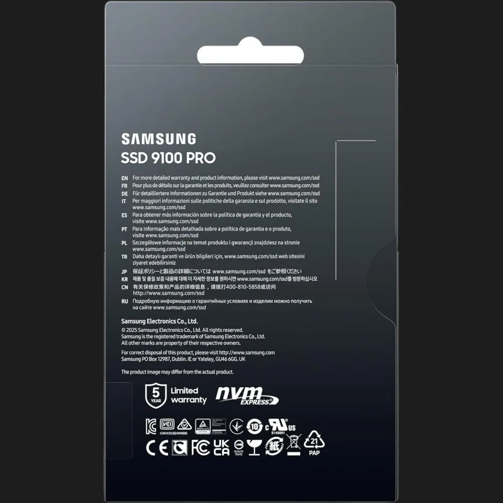 Накопичувач SSD Samsung 9100 Pro 4TB NVMe PCIe 5.0 (MZ-VAP4T0BW) — фото 4