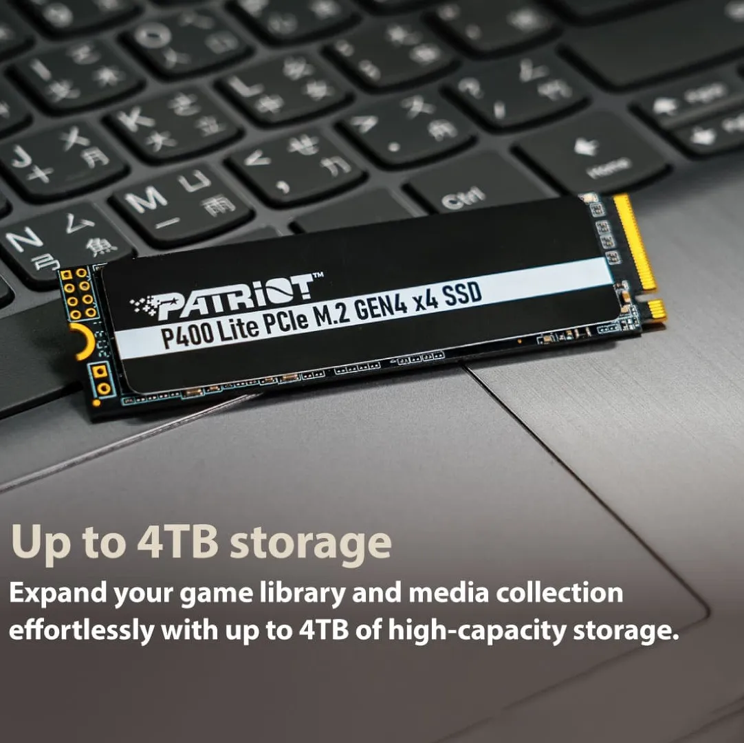 Накопичувач SSD Patriot P400 1TB NVMe PCIe 4.0 (P400LP1KGM28H) — фото 3