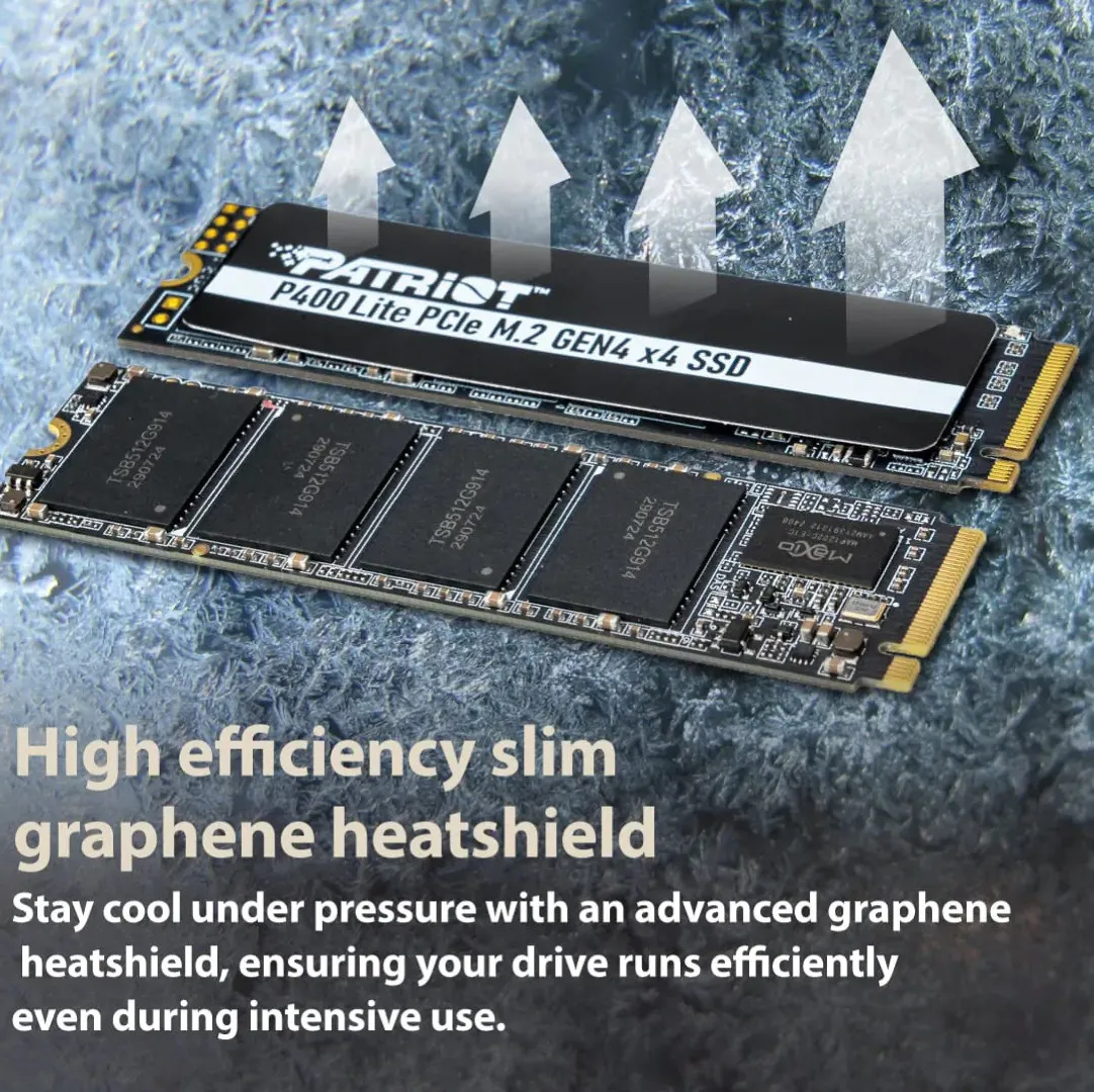 Накопичувач SSD Patriot P400 1TB NVMe PCIe 4.0 (P400LP1KGM28H) — фото 5