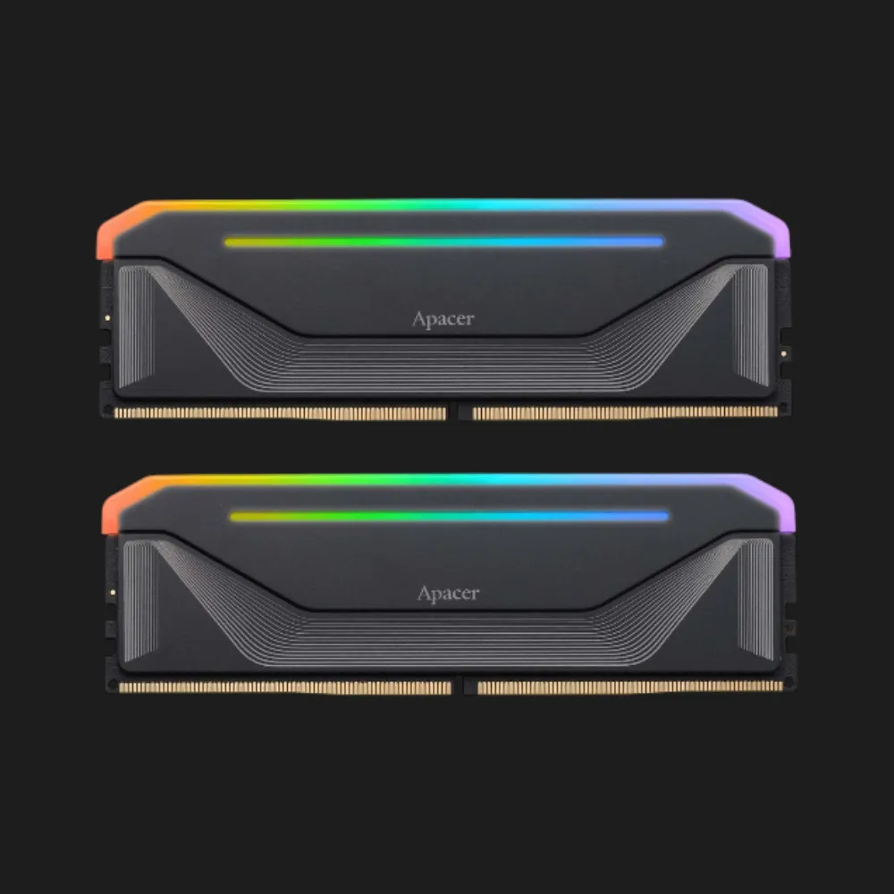 Оперативна памʼять Apacer NOX RGB DDR5 32GB 2x16GB 5600MHz (AH5U32G56C522NBAA-2)
