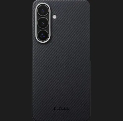 Чехол Pitaka Edge Ultra-Slim для Samsung Galaxy S26 (Black/Grey Twill)
