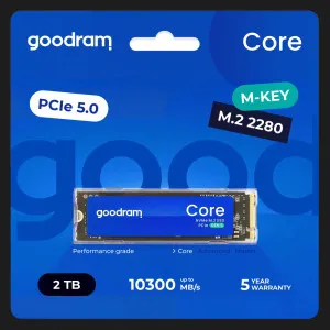 Накопичувач SSD Goodram Core 2TB NVMe PCIe 5.0 (SSDR-GRC01-2K0-80)