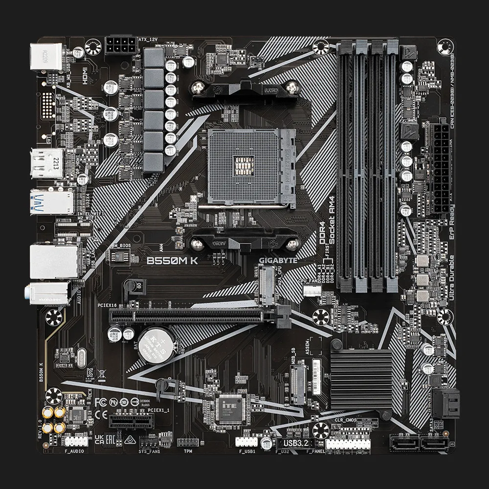 Материнская плата GIGABYTE B550M K (B550M K)