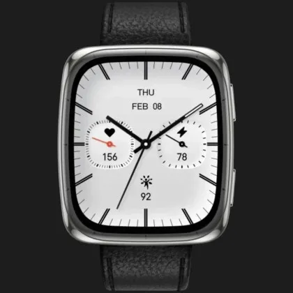 Смарт-годинник Amazfit Active 2S Black Leather Band (Black)