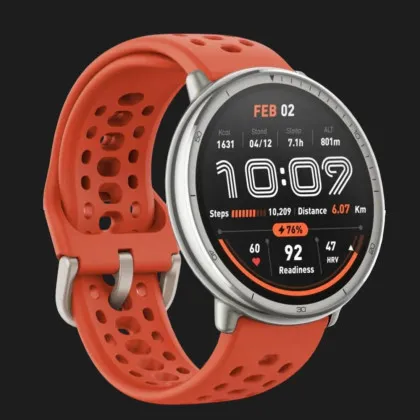 Смарт-годинник Amazfit Active 2R Red Silicone Band (Red)