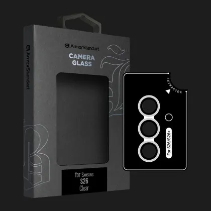 Защитное стекло для камеры ArmorStandart Supreme Black Icon для Samsung S26 (Clear)