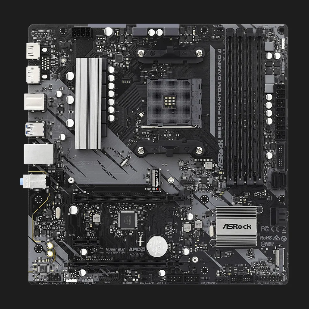 Материнська плата ASRock B550M PHANTOM GAMING 4 (sAM4) (B550M PHANTOM GAMING 4)