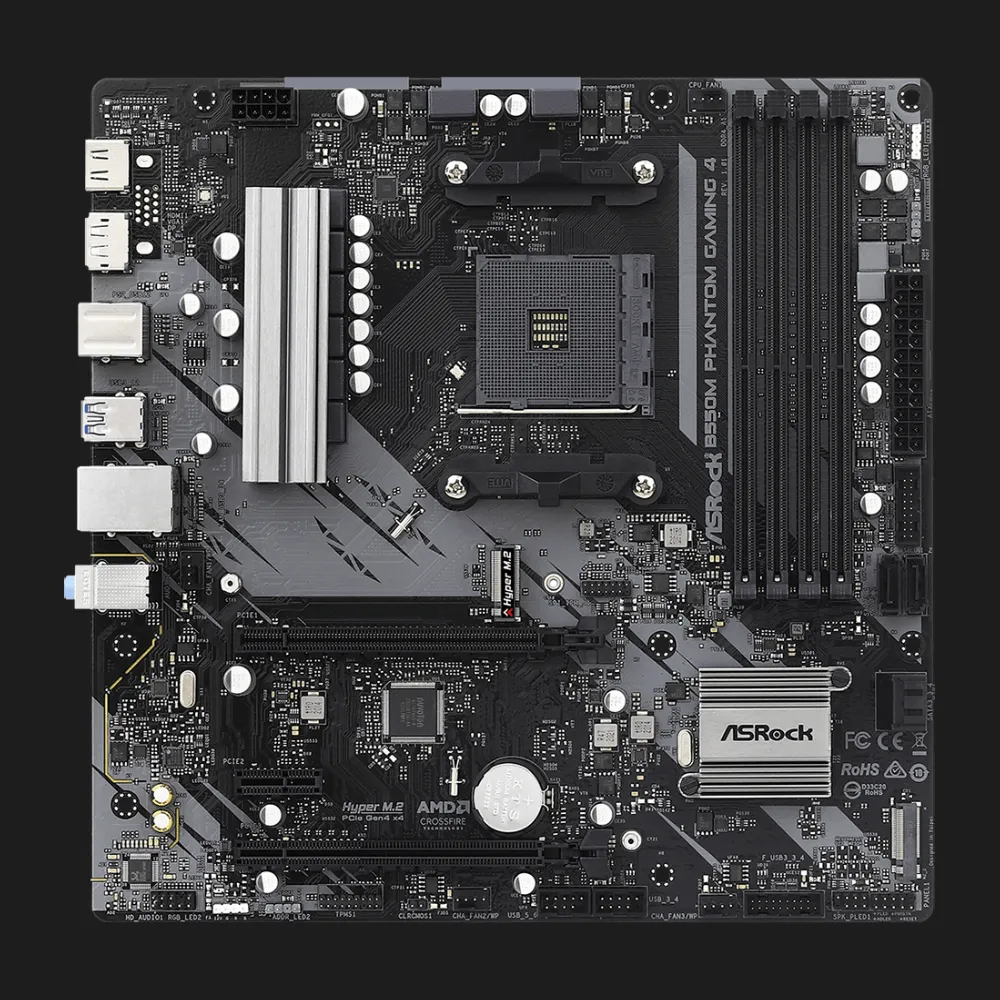 Материнська плата ASRock B550M PHANTOM GAMING 4 (sAM4) (B550M PHANTOM GAMING 4)