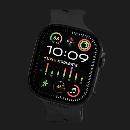 Ремінець Decoded Silicone Ares Splice для Apple Watch 38/40/41/42mm (Black) в Чернігові