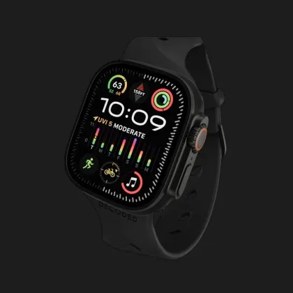 Ремінець Decoded Silicone Ares Splice для Apple Watch 38/40/41/42mm (Black) в Чернігові