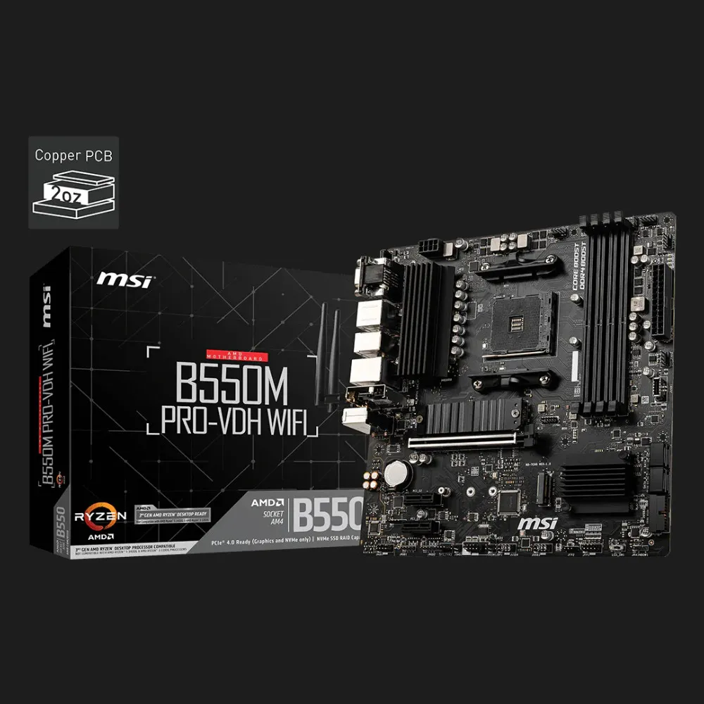Материнская плата MSI B550M PRO-VDH WIFI (sAM4) (B550M PRO-VDH WIFI)