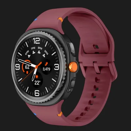 Ремешок Silicone Strap для Samsung Galaxy Watch Ultra (Wine Red)