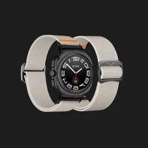 Ремінець Nylon Strap для Samsung Galaxy Watch Ultra 2/Ultra (White) в Хмельницькому