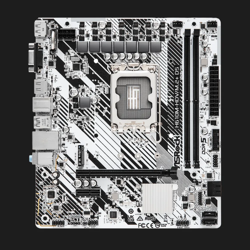 Материнська плата ASRock H610M-HDV/M.2+ D5 (H610M-HDV/M.2+ D5)