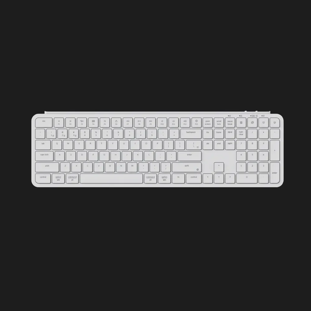 Клавіатура мембрана Keychron B6 Pro Ivory (White) (B6P-K8-UA)