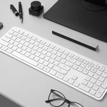 Клавіатура мембрана Keychron B6 Pro Ivory (White) (B6P-K8-UA)