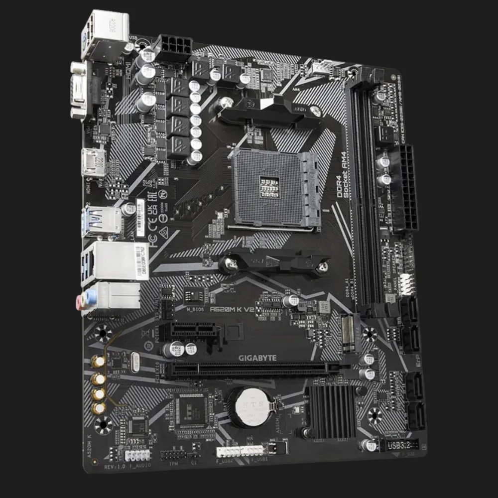 Материнская плата GIGABYTE A520M K V2 1.1 (sAM4) (A520M K V2 1.1)