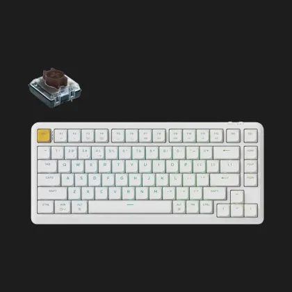 Ігрова клавіатура Keychron J1 82 Key RGB K Pro Brown (White) (J1-Q3-UA)