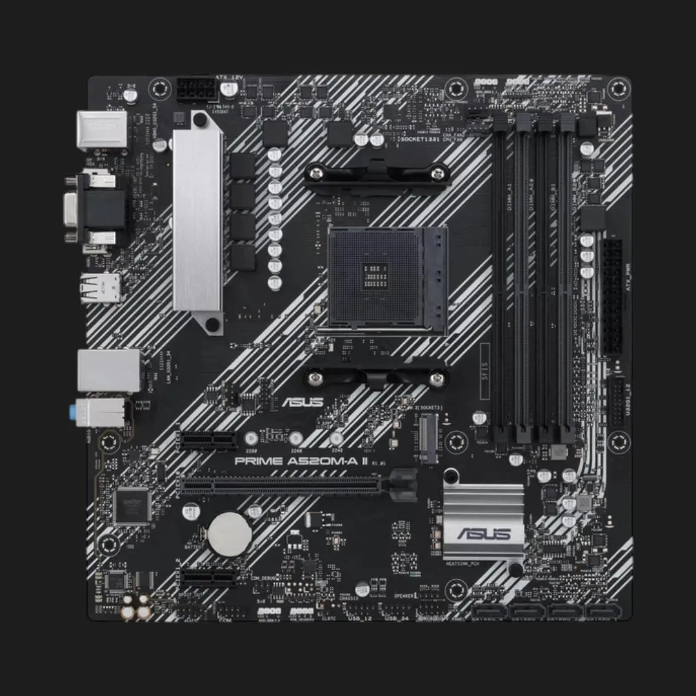 Материнская плата ASUS PRIME A520M-A II/CSM (sAM4) (90MB17H0-M0EAYC)