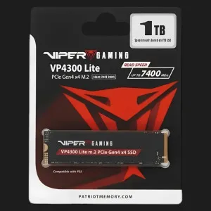 Накопичувач SSD Patriot VP4300 Lite 1TB NVMe PCIe 4.0 (VP4300L1TBM28H)